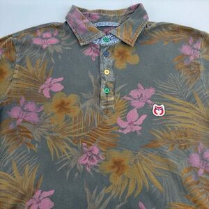 Forte Dei Marmi Polo Shirt Men’s XL Cotton Graphic Floral